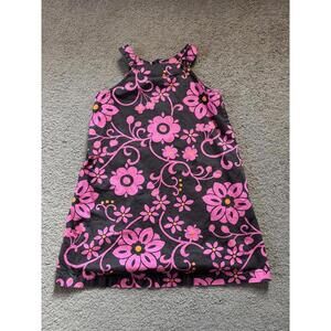 Gap Kid's Brown/Pink Girls Flowers Summer Dress